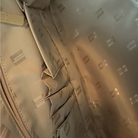 Hartmann Herringbone Luxe Elegant Brown and Tan Tote Bag - Picture 10 of 11